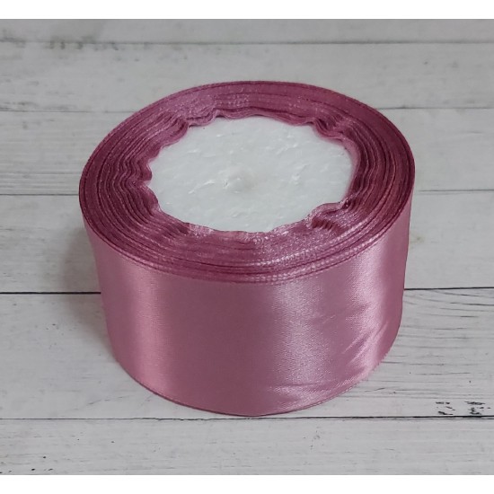 ОПТ Ленты атласные однотонные 5 см*25 ярдов цв. лиловый 127, цена за катушку